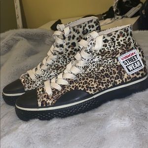 high top cheetah print shoes